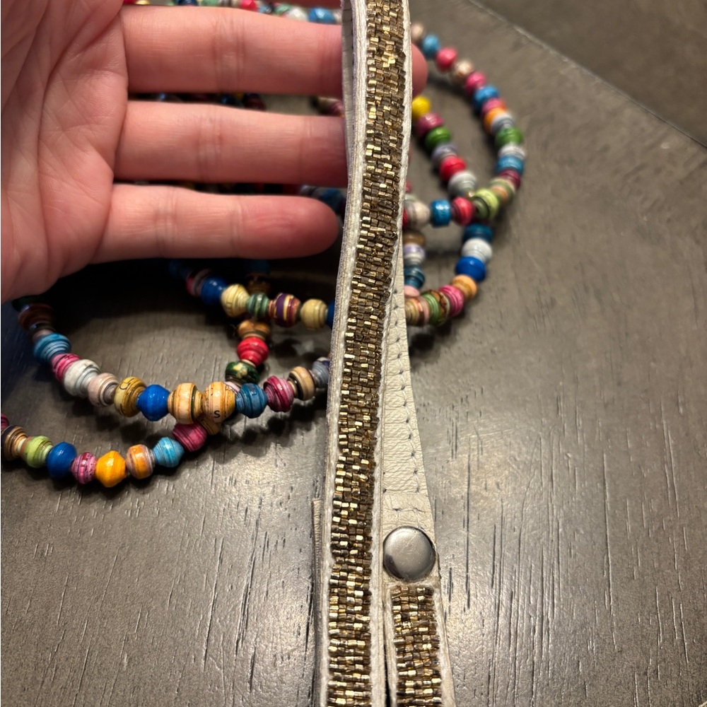 Noonday Collection Multicolor Beaded Necklace, Bracelet, necklace extender - Picture 3 of 4